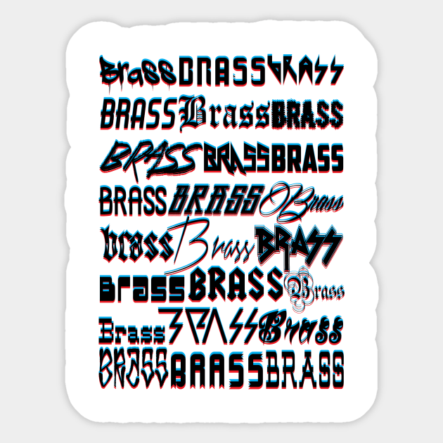 Brass etc. Sticker by TrebleRebel